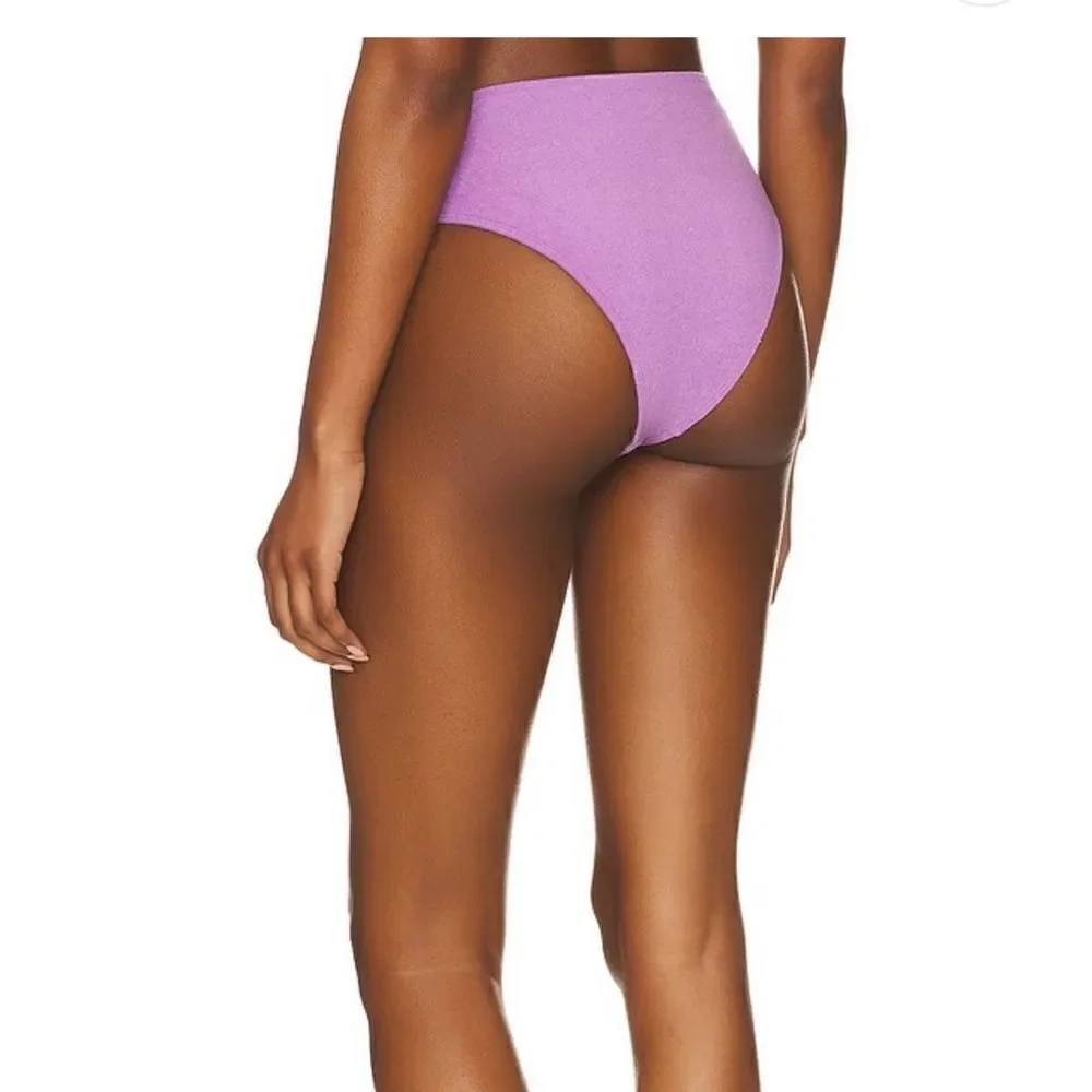 Faithfull The Brand Citra Bikini Bottom in Grape NEW Size 12/XXL